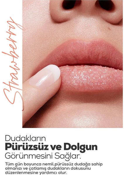 Çilek Aromalı Dudak Bakım Peelingi 30 ml