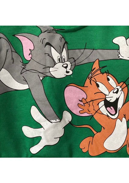 MinimeKids Tom And Jerry Baskı Çocuk Alt Üst Takım