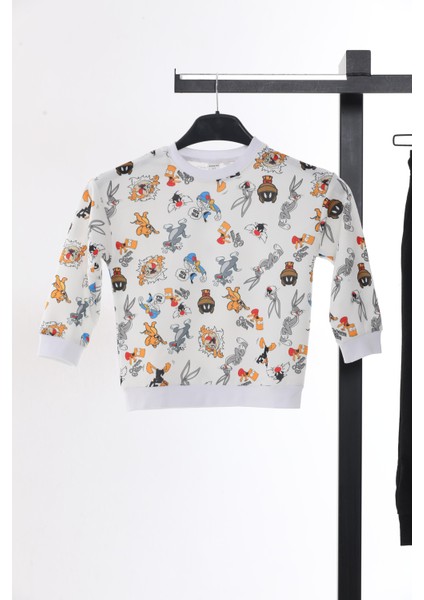 Bugs Bunny ve Sylvester Erkek Çocuk Bisiklet Yaka Sweat Eşofman Takımı fiyatları
