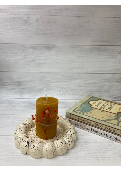 Balmumu Mini Petek Sarma Mum + Mini Bubble Mumluk