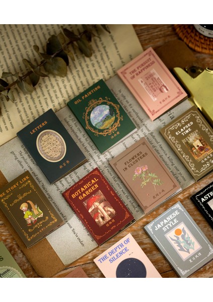 Vintage Scrapbook 50 Yaprak Yarı Şeffaf Mini Deco Kitapçık fırsatları