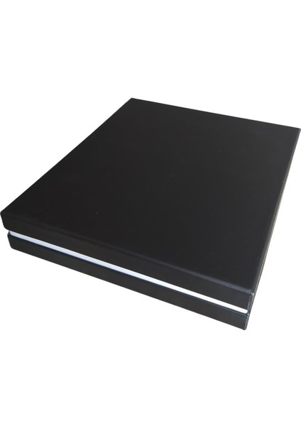 Büyük Set Kutusu Karton Mat Siyah (18X21 Cm) (Içi Süngerli)