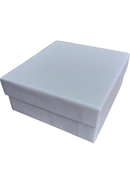 Beyaz Sert Kelepçe Kutusu 12'li Paket ( Içi Süngerli )