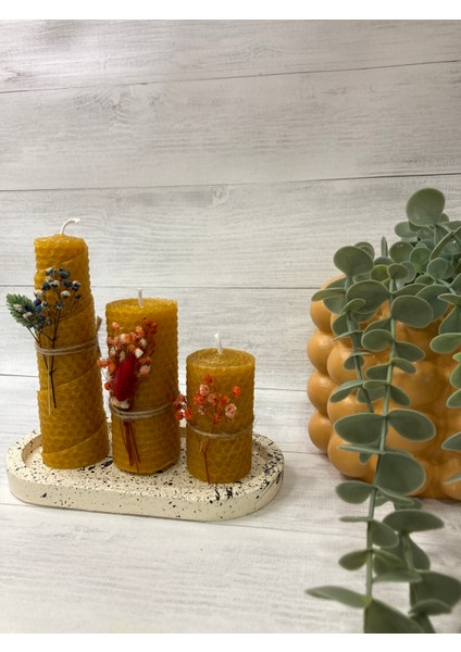 Sarma Balmumu Hediye Seti 4 Parça(Oval Mumluk Dahil) fiyatları