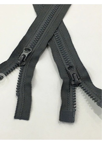 Mont Fermuarı Çift Yön 60 cm Gri Kemik Diş 1123 fiyatları