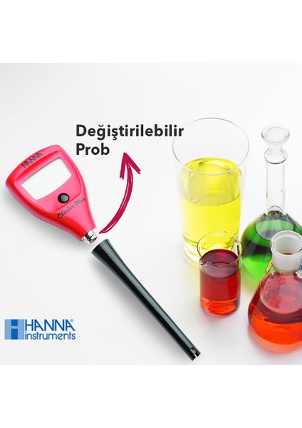 Hanna HI-98100 İnce Problu Kalem Tipi Dijital Ph Ölçer 0.01 Ph indirimleri