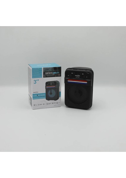 GTS-1372 Mini Bluetooth Kablosuz Taşınabilir LED Işıklı Hoparlör