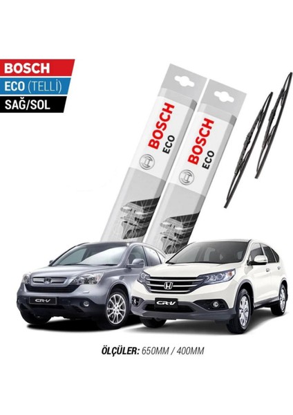 Honda Crv 2016 Model Silecek Takımı Bosch Eco (Telli)