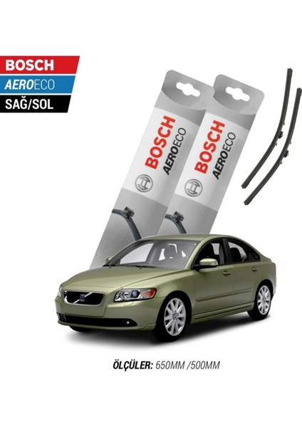 Volvo S40 2007 Model Bosch Aeroeco Muz Silecek Takımı