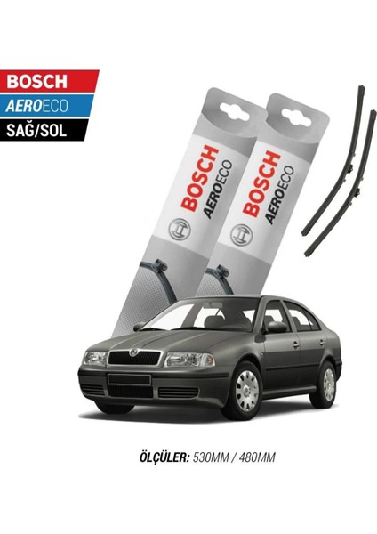 Skoda Octavia 2004 Model Bosch Aeroeco Muz Silecek Takımı