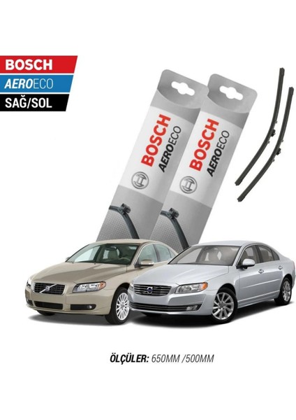 Volvo S80 2006 Model Bosch Aeroeco Muz Silecek Takımı