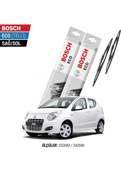 Suzuki Alto 2009 Model Silecek Takımı Bosch Eco (Telli)