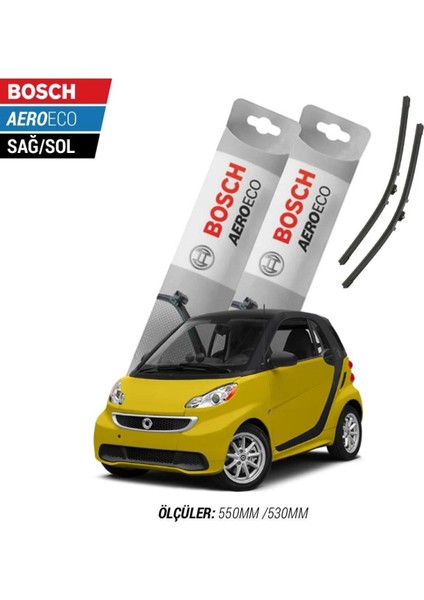 Smart Fortwo 2010 Model Bosch Aeroeco Muz Silecek Takımı