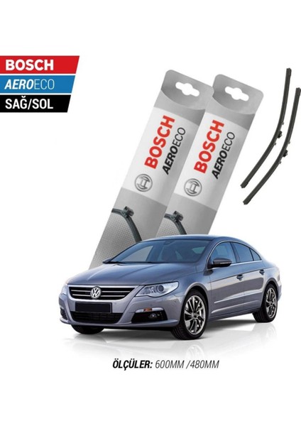 Volkswagen cc 2011 Model Bosch Aeroeco Muz Silecek Takımı