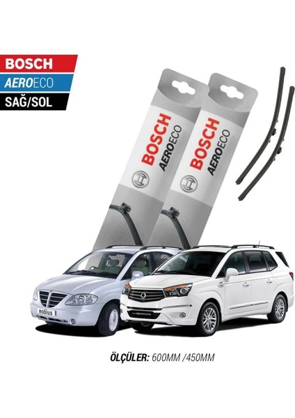 Ssangyong Rodius 2012 Model Bosch Aeroeco Muz Silecek Takımı