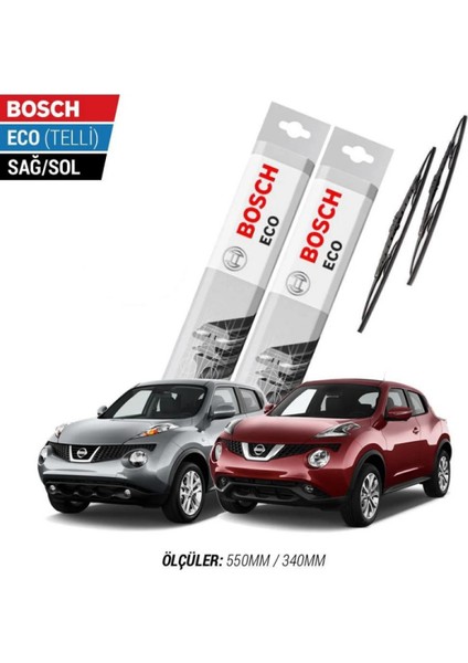 Nissan Juke 2015 Model Silecek Takımı Bosch Eco (Telli)