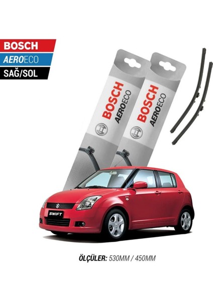 Suzuki Swift 2007 Model Bosch Aeroeco Muz Silecek Takımı