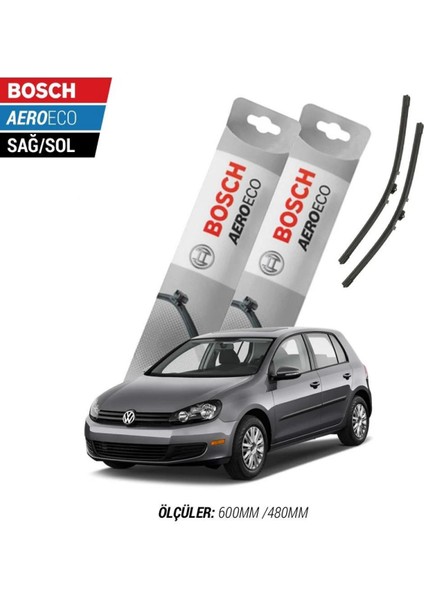 Volkswagen Golf 6 2010 Model Bosch Aeroeco Muz Silecek Takımı