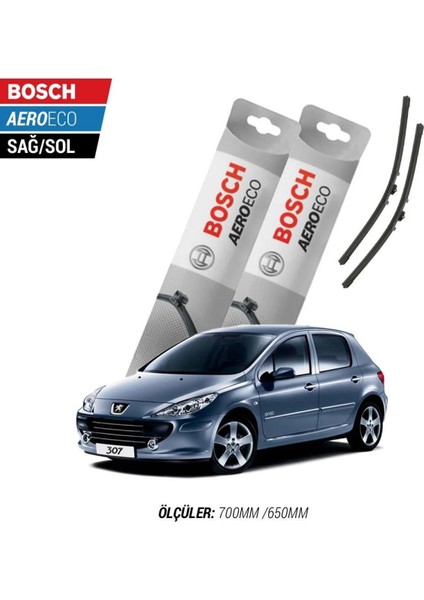 Peugeot 307 2006 Model Bosch Aeroeco Muz Silecek Takımı