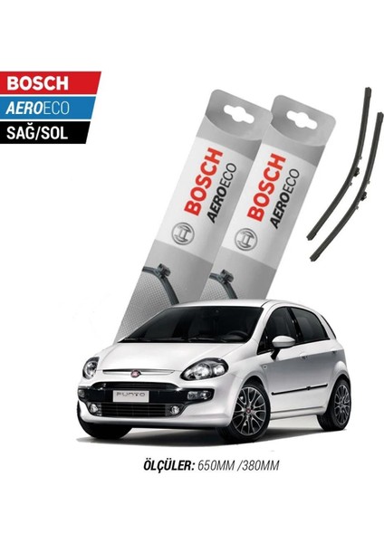 Fiat Punto Evo 2012 Model Bosch Aeroeco Muz Silecek Takımı