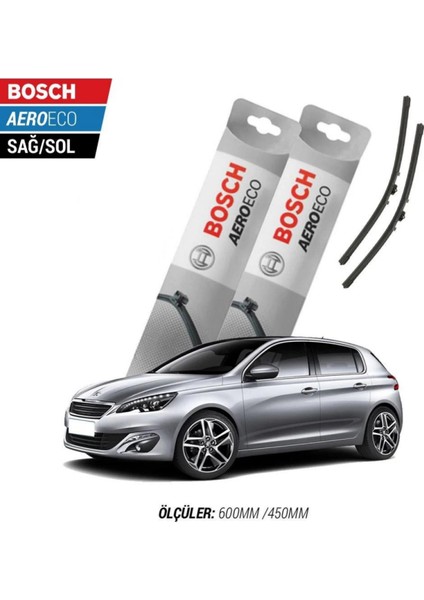 Peugeot 308 2015 Model Bosch Aeroeco Muz Silecek Takımı