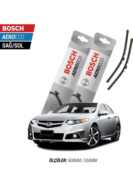 Honda Accord 2009 Model Bosch Aeroeco Muz Silecek Takımı