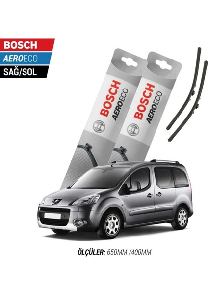 Peugeot Partner 2017 Model Bosch Aeroeco Muz Silecek Takımı