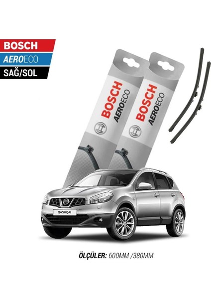 Nissan Qashqai 2011 Model Bosch Aeroeco Muz Silecek Takımı