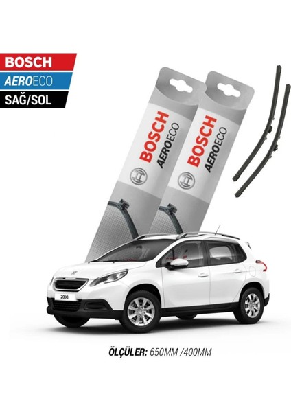 Peugeot 2008 2017 Model Bosch Aeroeco Muz Silecek Takımı