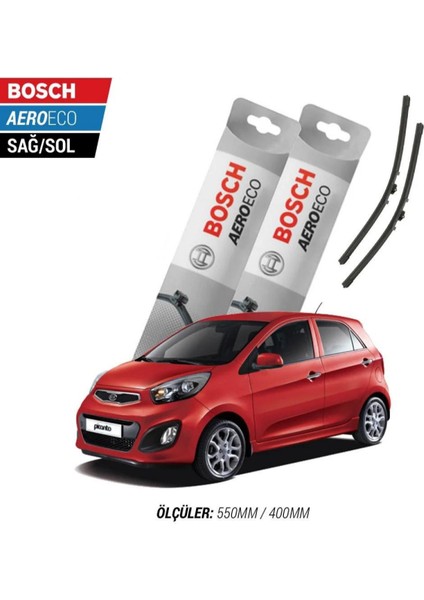 Kia Picanto 2014 Model Bosch Aeroeco Muz Silecek Takımı