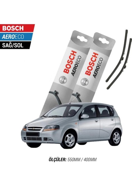 Chevrolet Kalos 2005 Model Bosch Aeroeco Muz Silecek Takımı