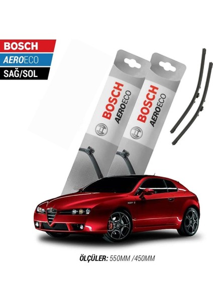 Alfa Romeo Brera 2008 Model Bosch Aeroeco Muz Silecek Takımı