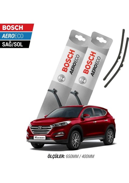 Hyundai Tucson 2015 Model Bosch Aeroeco Muz Silecek Takımı