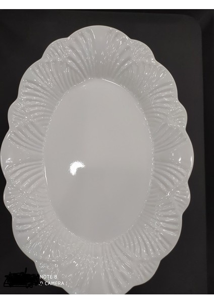 2 Adet 28X20 cm Melamin Kırılmaz Kayık Salata Tabağı Servis Tabağı Yemek Meze Tabağı 3
