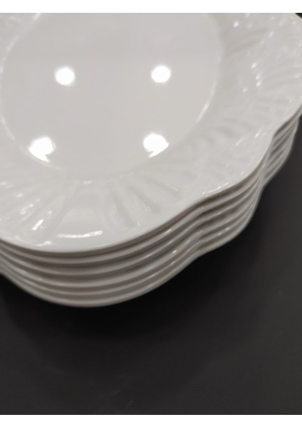 2 Adet 28X20 cm Melamin Kırılmaz Kayık Salata Tabağı Servis Tabağı Yemek Meze Tabağı 3