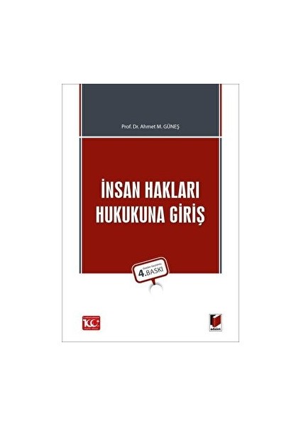 İnsan Hakları Hukukuna Giriş - Ahmet M. Güneş