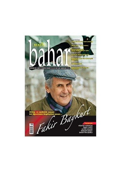 Aylık Kültür Sanat ve Edebiyat Dergisi 309. Sayı Kasım 2023