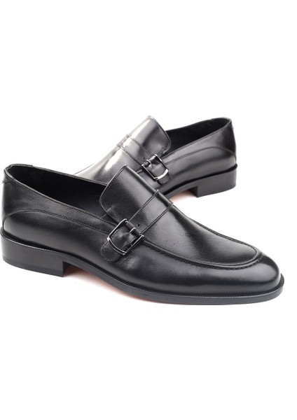 2472 Erkek Klasik Kösele Taban Günlük Deri Ayakkabı