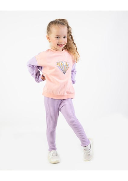 Kız Çocuk Iki Iplik Orta Kalınlıkta Basic Eşofman Takımı