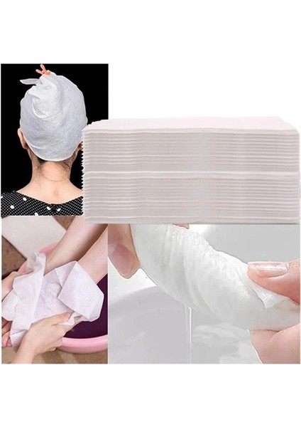 100 Adet Tek Kullanımlık Havlu Hasta Bakım Bebek Bakım Manikür Pedikür Havlusu Hediyeli