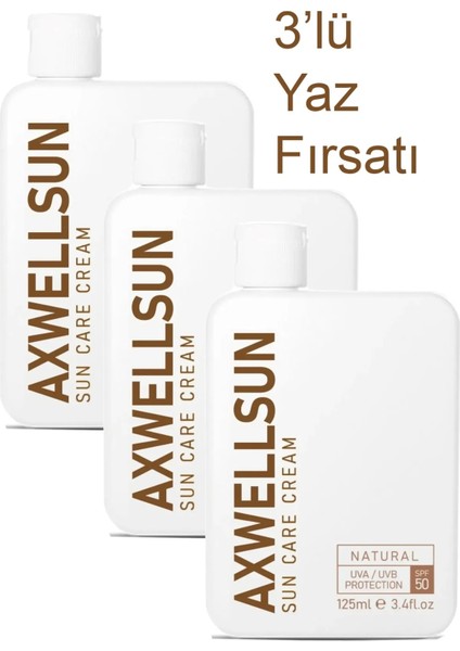3'lü Fırsat Paketi 50 Spf+ Leke Karşıtı Nemlendirici Makyaj Baz Altı Yüksek Koruma Güneş Kremi 125ML fiyatları
