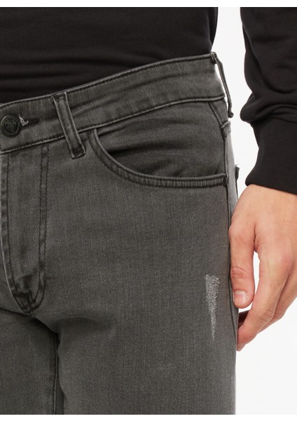 Normal Bel Dar Füme Erkek Denim Pantolon TC5002 fırsatları