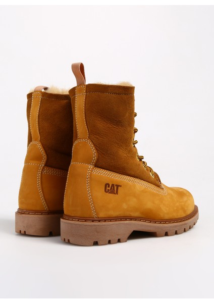 erpillar Caterpillar Deri Sarı Kadın Bot Utah Low