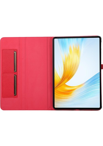 ZH Store Zh Store-Honor Magicpad 13 Için Kumaş Doku Pu Tablet Kılıfı (Yurt Dışından)