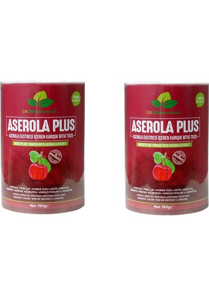 Aserola Plus Acerola Ekstresi Içeren Karışık Bitki Tozu 150GR. ( 2 Adet )