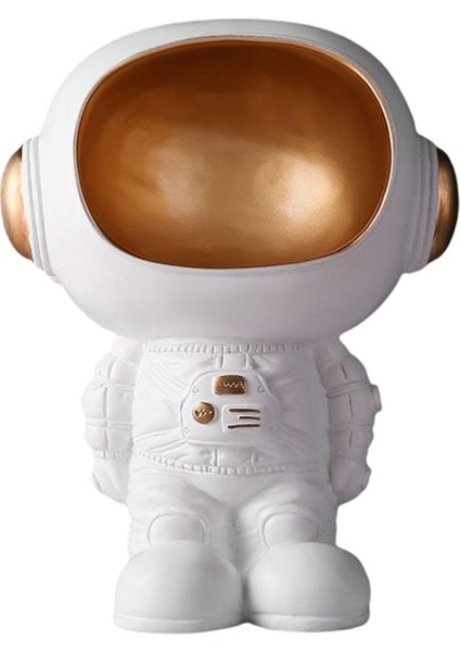Modern Astronot Heykeli Saklama Kasesi Reçine Spaceman Heykelcik Masa Düzenleyici (Yurt Dışından)