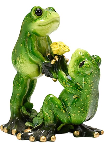 Kurbağa Heykelcik Heykeli Aşk Kurbağa Süsleme Doğum Günü Hediyesi Parti Odası E Için (Yurt Dışından)