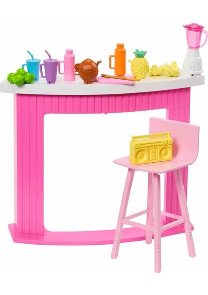 Barbie'nin Içecek Standı Aksesuarları HPT51 - Smoothie Bar