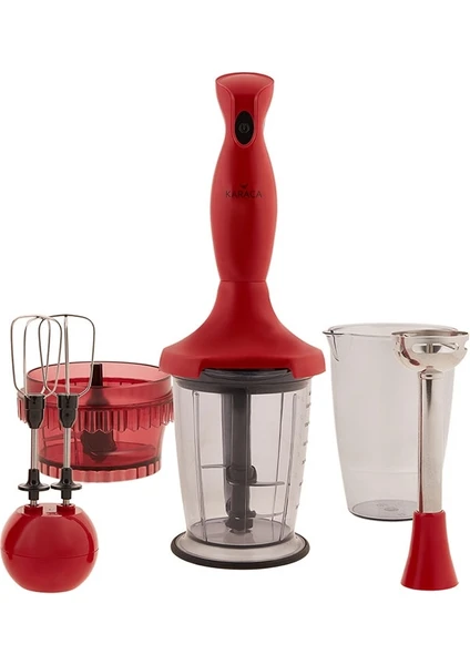 Maximix Blender Seti Retro Kırmızı