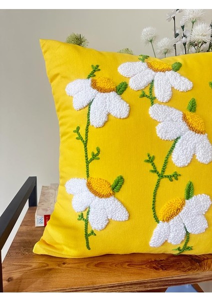Punchhatolyesii Papatya Desen El Yapımı Sarı Renk